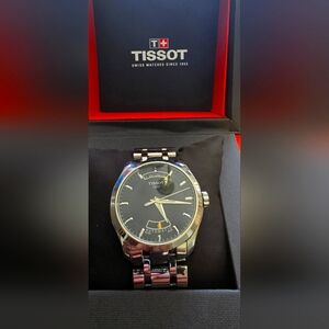 Tissot Classic Black and Silver Timepiece